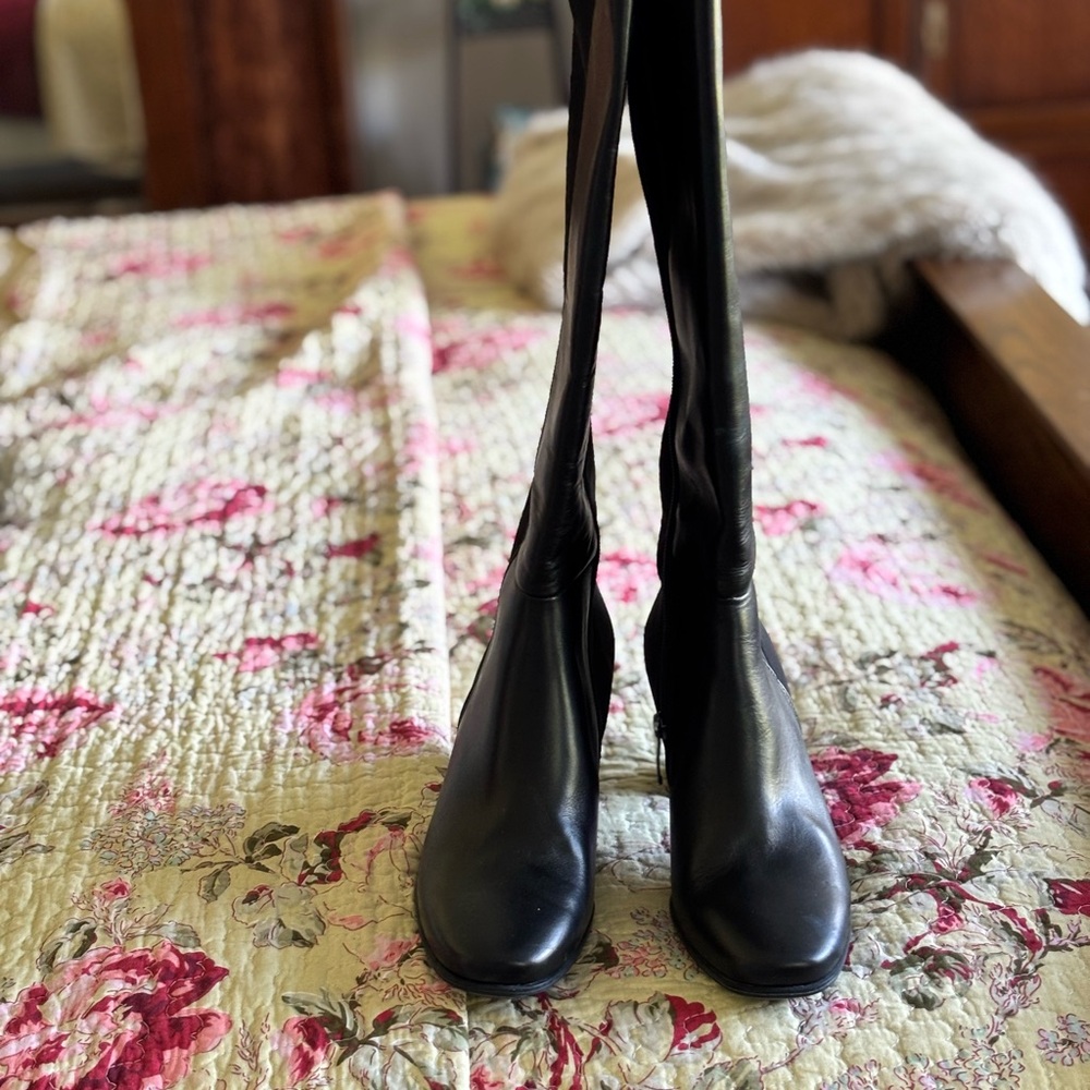 Paul Green Elegant Black  Knee Boots